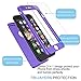 Tekcoo for iPhone 7 Case, [T360 HY] Ultra Thin Full Body Coverage Protection Scratch Proof Hard Slim Hybrid Cover Shell with Tempered Glass Screen Protector Skin for Apple iPhone 7 4.7 Inch [Purple]