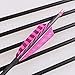 Huntingdoor 32-inch Carbon Arrows with 4-inch Feather Fletching Replaceable Points Hunting Arrows Targeting Arrows Spine 400 for Recurve Bow Longbow Hunting Bow(Pack of 6) (Pink)