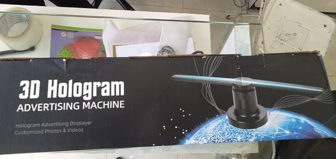 3D Hologram Advertising Display LED Fan, Holographic 3D Photos and Videos