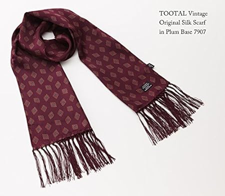 Amazon Co Jp Tootal Vintage トゥータル ヴィンテージ シルク スカーフ アラベスク オリジナル Original Arabesque Silk Scarf Stole ストール フリンジ Tootals 車 バイク