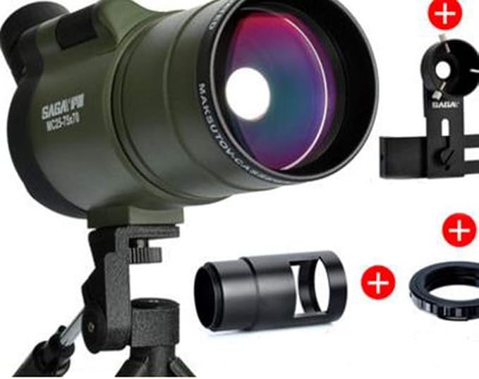 25-75 * 70 Alcance puntual, Telescopio monocular Telescopio ...