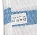 Sandy Beaches 100% Organic Cotton Turkish Towel, Large Beach Towel/Bath Towel, 39x70. Blue and White Striped