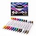 Permanent Paint Marker Pen - Medium Point - Aluminum Pen Body - Oil-Based - Fine Tip Markers for Glass Painting, Ceramic, Rock, Metal, Wood, Fabric, Canvas, Set of 12 Colors
