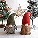 LARLIFE 20 Inches Handmade Christmas Gnome Decoration Santa Swedish Figurines (Red)