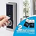 TurboLock TL-100 Bluetooth Smart Lock with in-App Monitoring, Sending and Managing Unlimited eKeys; Weather Sealed, Keyless, Includes Mini Keycards (Brushed Nickel)