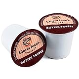 Gloria Jean's Butter Toffee Flavored Coffee - 18 K-cups for Keurig Brewer