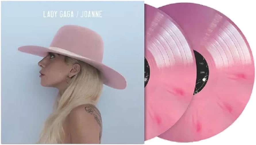 Lady Gaga Lady Gagas Joanne Limited Opaque Pink Swirl Vinyl Record LP