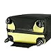 Cosmos® Black Color Stretch Fabric Luggage Suitcase Protector Cover fits Most 26