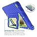 Gumdrop Hideaway Case with Kickstand for the Apple iPad 9.7 (6th and 5th Gen) Tablet for K-12 Students, Teachers and Kids - Royal Blue/Lime, Shock Absorbing, Rugged, Extreme Drop Protection