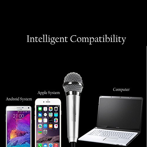 SOLCO Omnidirectional Stereo Mic for Voice Recording,Chatting for iPhone,Samsung,Cellphones,Tablets,Laptops,Computers(blue)