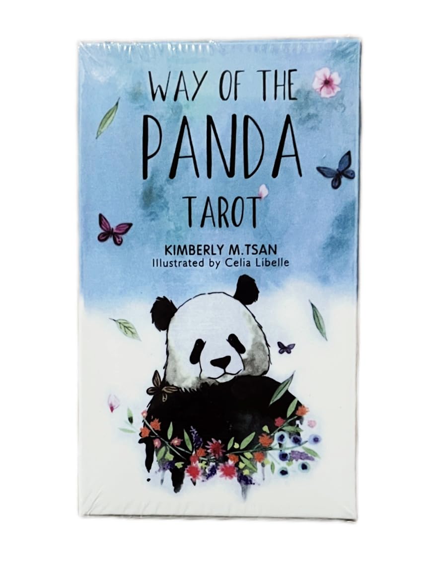 Tarot Cards Set, 78 Tarot Card, Easy to Use Ta rot Cards Deck, Ta rot Cards with Funny Panda Illustrations, Family Games for Adults and Kids, Way of The Panda T arot, Beginners Deck Set