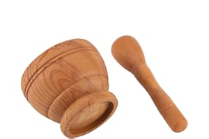Luqeeg Plastic Mortar Pestle Set Durable Grinding Bowl for - Manual Kitchen Tool for Cooking and Apothecaries - PP 4.33 * 3.5