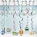 JOYIN 18 PCS Football Hanging Swirl Decorations, Football Touchdown Party Banners, Sport Game Day Party Supplies