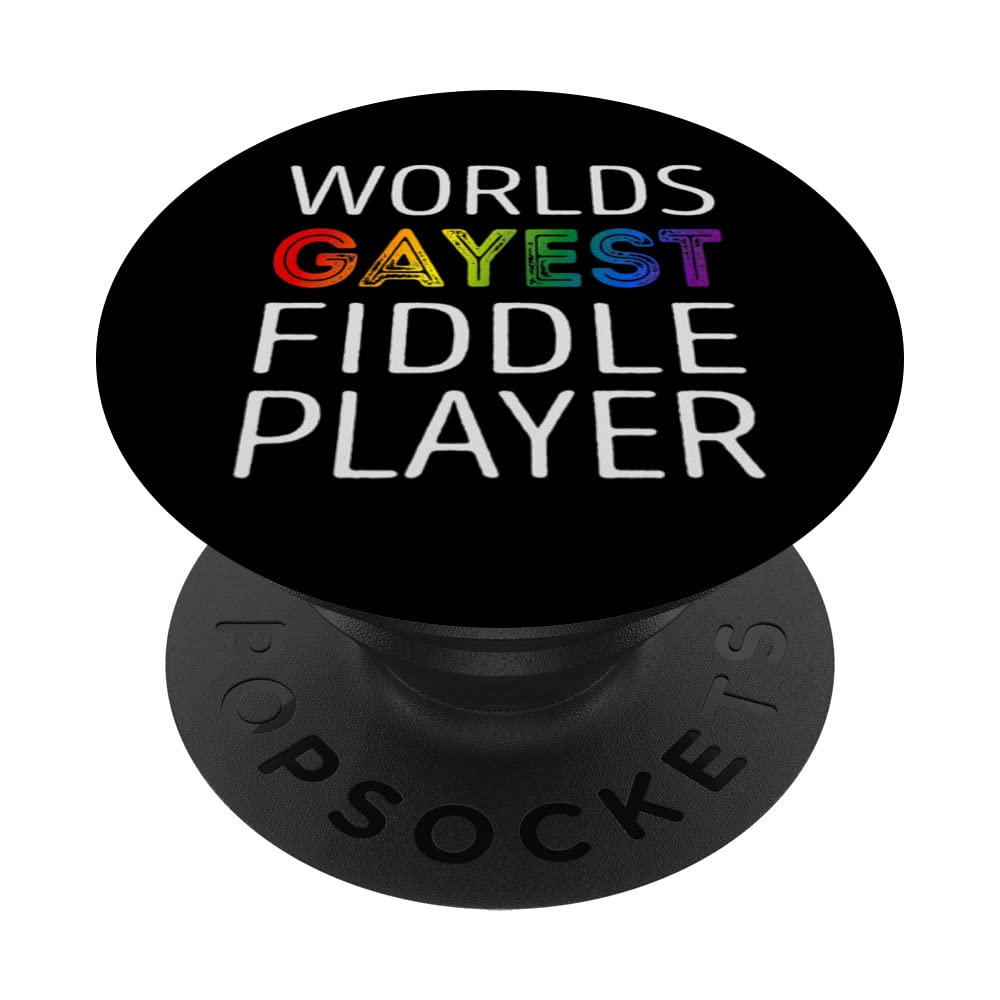 Worlds Gayest Fiddle Player PopSockets Swappable PopGrip