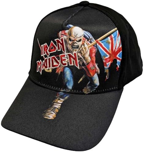 Iron Maiden Piece Of Mind Greyscale Baseball Cap Size One Size at
