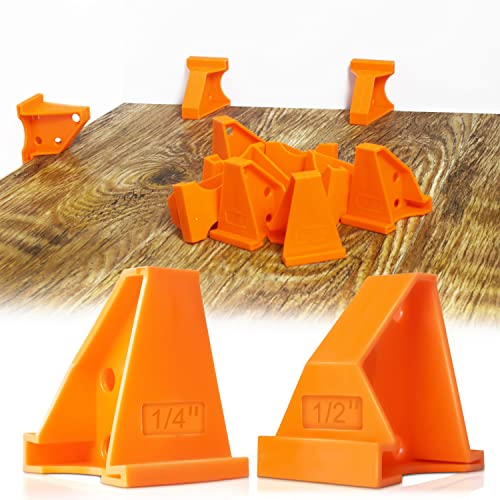 Upgraded 40 Pack Flooring Spacers,with 1/4” & 1/2” Gap,Flooring