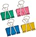 Baumgartens Assorted Colors Large Binder Clips 1.25