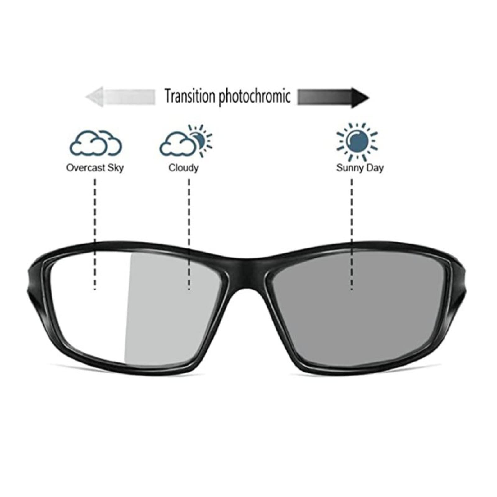 Condition photo showing New/Like New for willochra full lens readers wrap around sport magnifying safety reading glasses photochromic goggles with readers for men black blue 2.5 x