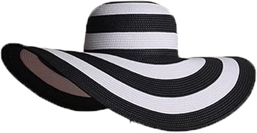 girls black floppy hat