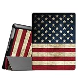 Fintie iPad 2/3/4 Case - Lightweight Slim Tri-Fold Smart Stand Cover Protector Supports Auto Wake/Sleep for iPad 4th Generation with Retina Display, iPad 3 & iPad 2 - US Flag