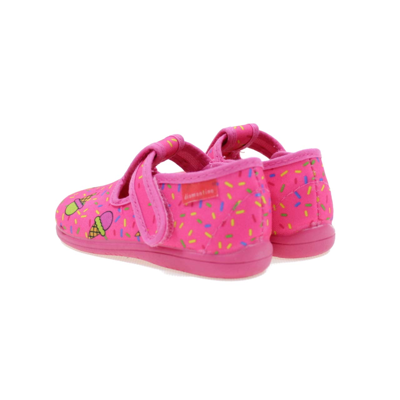 DIAMANTINO Pantofole Primi Passi in Tela Strappo Gelati Bimba OL1504R Fuxia  Pantofole urban-earth.co.uk