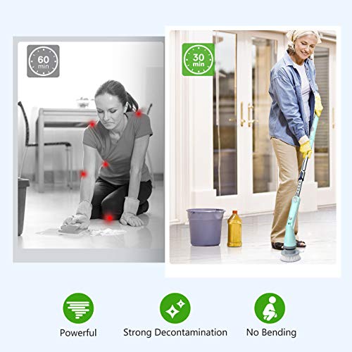 2 Homitt+Electric+Scrubber+Replaceable+Extension