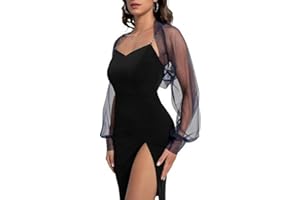Zktfyshk Airy Mesh Shoulder Wrap Delicate Sleeve Cover for Wedding Dresses and Formal Event Mesh Bridal Shrug Sleeve Cover