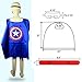 Dress up Costume Cape and Mask Set with Matching Shaped Rubber Wristbands and 1 Drawstring Bag for Kids, Birthday Party Children(8pcs for boy)