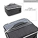 Lunch Box, KOSOX Original Multifunctional Collapsible Lunch Bag Multi-Layers Thermal Insulated Oxford Cooler Tote with Shoulder Strap (Black Gray Hidden Handle)
