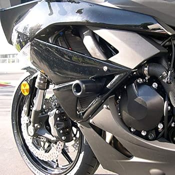 Shogun Kawasaki ZX6 ZX6R ZX6RR ZX636 2009 2010 2011 2012 Black No Cut Frame Sliders - 750-4429 - MADE IN THE USA