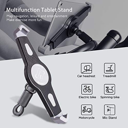 JUBOR Upgrade Bigger Bike Tablet Holder, Portable Bicycle Car Tablet Mount for Indoor Gym