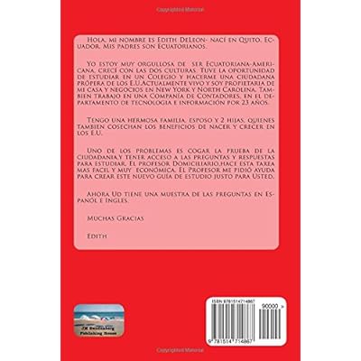 Guia de estudio para el examen de ciudadania estadounidense en Espaol y Ingls: 2017 (American Citizenship) (Spanish Edition) eBook PDF Download Guia de estudio para el examen de ciudadania estadounidense en Espaol y Ingls: 2017 (American Citizenship) (Spanish Edition) PDF