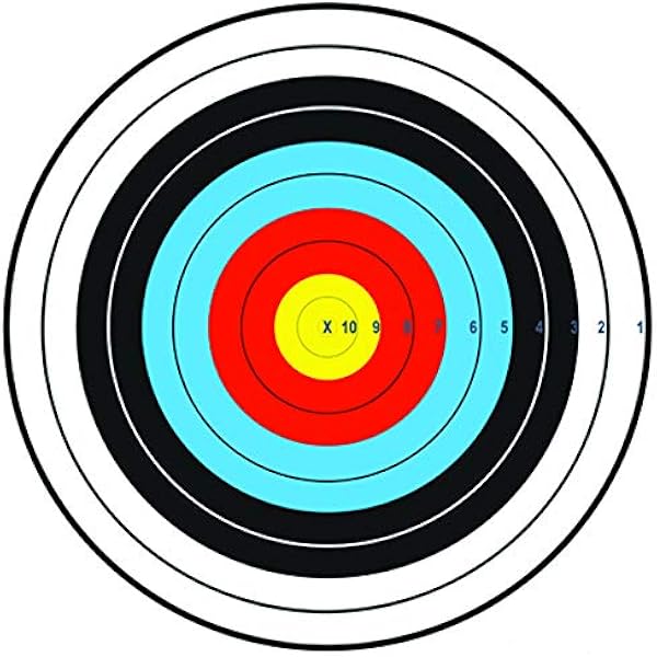 JVD FITA Approved Waxed Paper Archery Target Faces 122cm x 122cm Sports