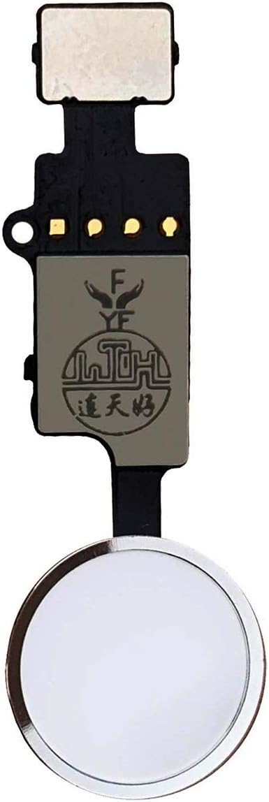 Afeax Universal Home Button Main Key Flex Cable Replacement for iPhone 7, iPhone 7 Plus, iPhone 8 and iPhone 8 Plus (V.5 Silver)