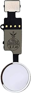 Afeax Universal Home Button Main Key Flex Cable Replacement for iPhone 7, iPhone 7 Plus, iPhone 8 and iPhone 8 Plus (V.5 Silver)