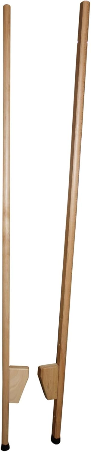 Holz Wenzel 651 - Holzstelzen mit extra langlebigen Plastikstopfen, verstellbar, 1.50 m