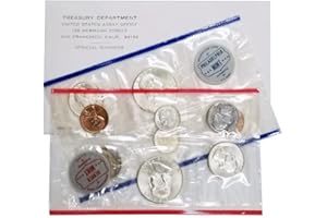 1962 P&D - US Mint 10-Coin Uncirculated Silver P&D Mint Coin Set Half US Mint BU
