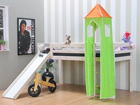 children bed with slide