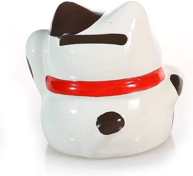 lachineuse, 2 Maneki Neko Cats, Japanese Lucky Cat Figurines, Kawaii Deco Objects, Porcelain Lucky Cat 9.5cm, Cute Asian Cat - Image 4