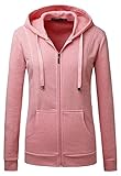 Mrignt Women's Full Zip Fleece Sweatshirt Hooded