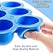 Safest Baby Food Storage Containers 2-Set Freezer Trays - BPA Free FDA Approved - 2 Silicone Clip On Lids - 2.6 oz Multiportions - 4 FREE Weaning Spoons & BONUS KiddieBobs Homemade Recipe CookBook