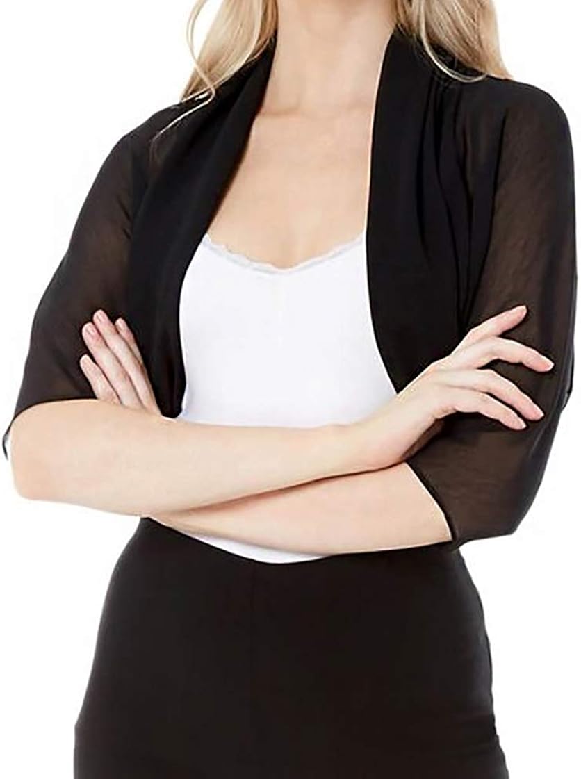 black chiffon jacket