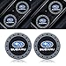 Goshion 2 Pcs 2.75 Inch Diameter Oval Tough Car Logo Vehicle Travel Auto Cup Holder Insert Coaster for Subaru All Models