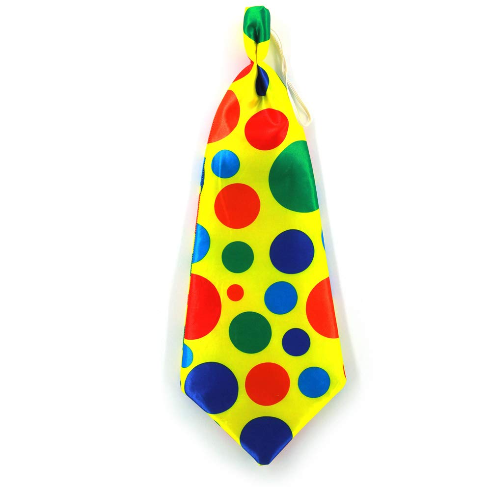 Dress Up America Polka Dot Clown Neck Tie Quality Designed - Clown Polka Dot Neck Tie for Dress Up Set, Role Play, and Clown Accessories