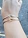 Set of 2 Love Knot Bangle Bracelet Simple Cuffs For Women (Silver & Golden Color)
