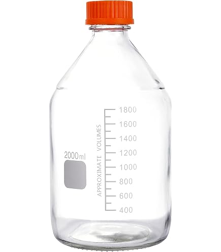 Amazon.com: MorexLab 5000ML Storage Glass Bottles – 1pc Round