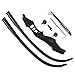 kaimei Hawkeye Recurve Bow Longbow 30-50lb 54Inch Metal Riser Right Hand Split Bow Hunting Outdoor Shoot