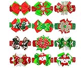 Baby Girl's Barrette Colorful Hairpin Boutique Hair Bow Clips Red Christmas Birthday gift for Girls