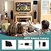 grell 60-100Miles Indoor HDTV Antenna - Upgraded Digital TV Antenna with Amplifier TV Antenna Indoor High Reception for Free Channels Gain 4K 1080P with 12ft Coax Cable