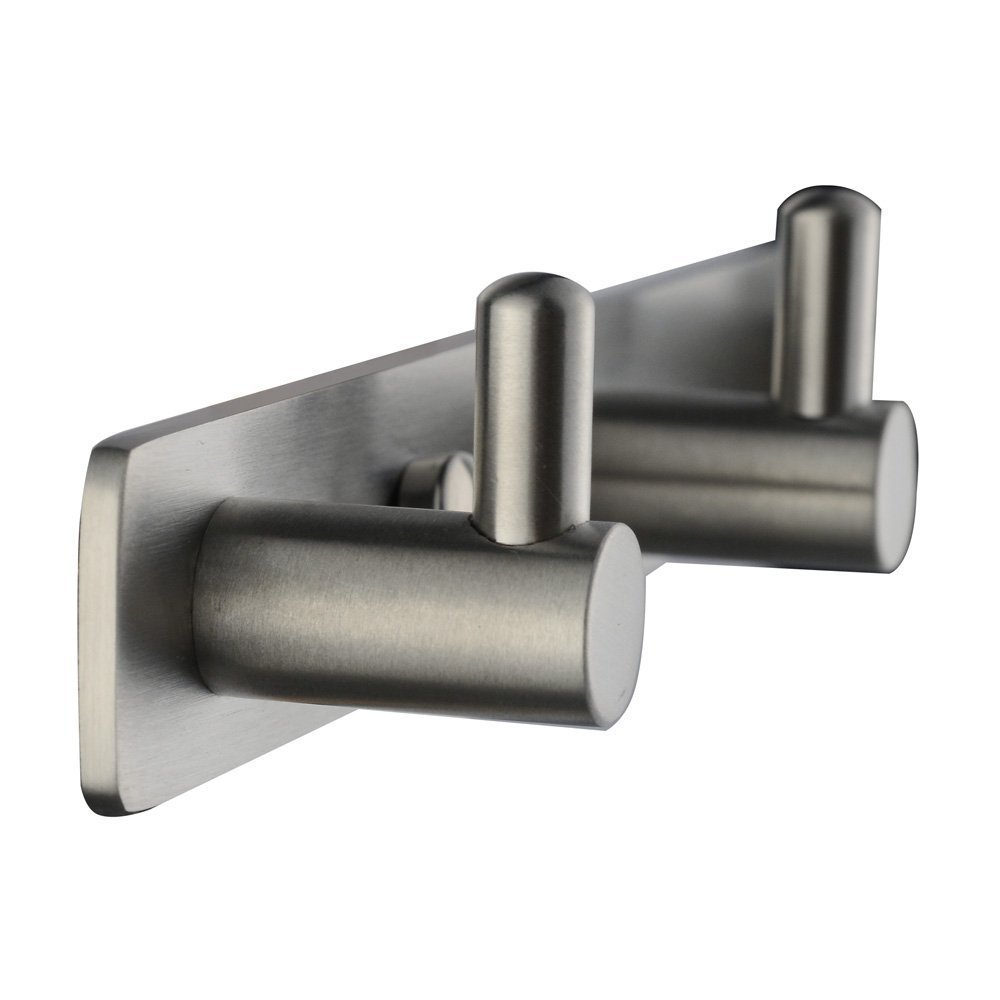 Bathroom Hook Rail with 5 Hooks, Angle Simple SUS304 Stainless Steel